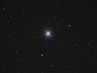 M13 iso1600 155 1h35m nodarsk noflats  M13 - Hercules Globular Cluster  1h35m - 155 subs (20s,30s,90s) - Canon 600D - CGEM - Orion EON Triplet 80mm f/6 Holland Landing, Ontario April 30, 2016