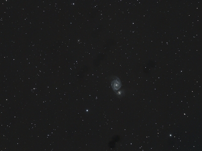 M51-2hr57mn34s 66subs-ISO1600 darks flats fullframe  M51 - Full Frame