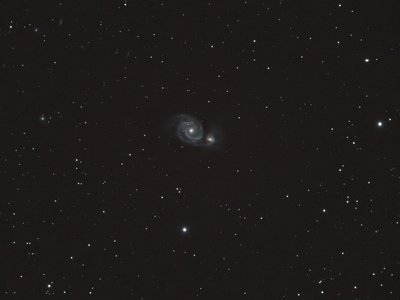 M51 7h8m ISO1600 darks 32bit DBE  M51 - 7h 8m total exposure - approx 115 subs), AT2FF field flattener used, seeing was below average