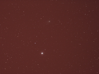M15 Gerrard2009P1 1  M15 + Comet Garrad 2009 P1 - |August 2, 2011 2:30 AM single 150 second exposure Canon 400D ISO 1600