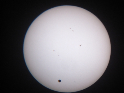 IMG 7008  Venus transit June 5, 2012 - afocal shot through a 4" newtonian telescope