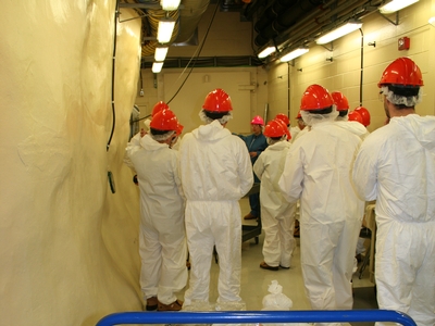IMG 0753  Everything going in must be packed in plastic bags, then unwrapped in a holding area and decontaminated before entering the lab.